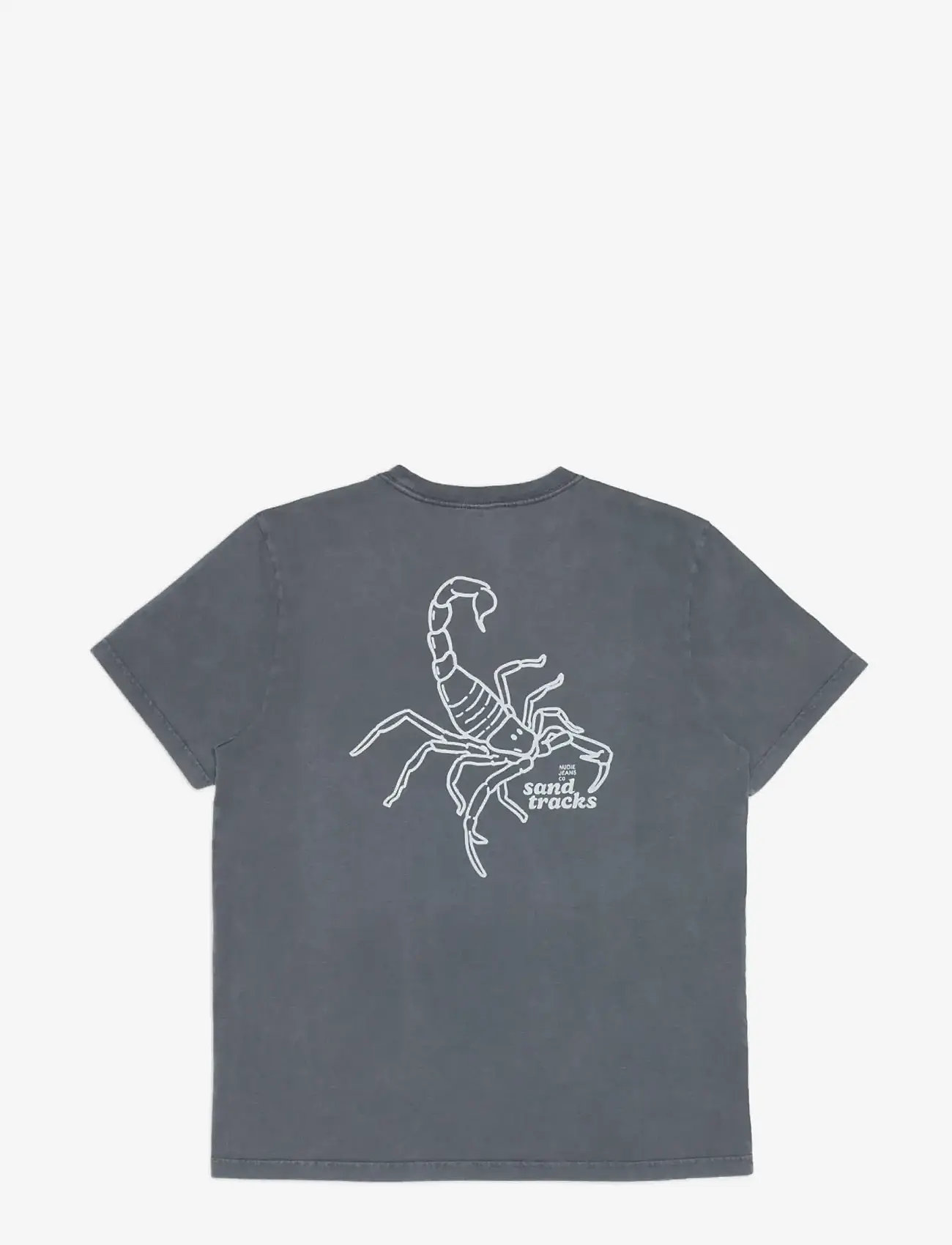 Nudie Jeans - Roy Sand Tracks T-Shirt Antracite - t-shirts - antracite - 0