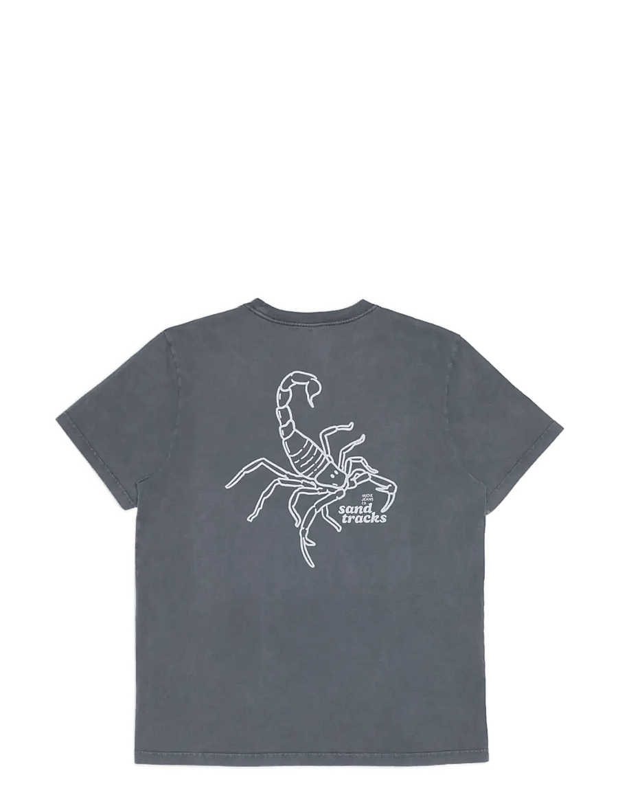 Nudie Jeans - Roy Sand Tracks T-Shirt Antracite - t-shirts à manches courtes - antracite - 0