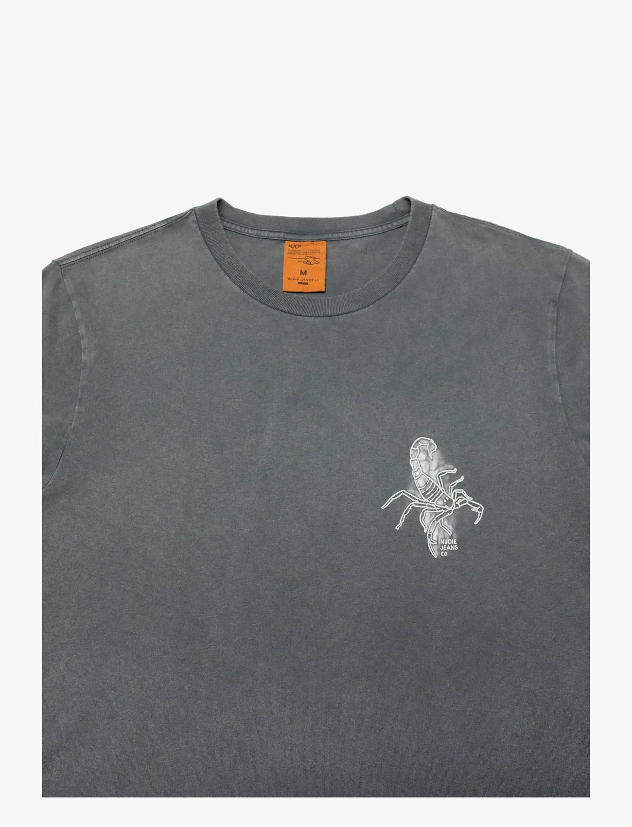 Nudie Jeans - Roy Sand Tracks T-Shirt Antracite - t-shirts - antracite - 1