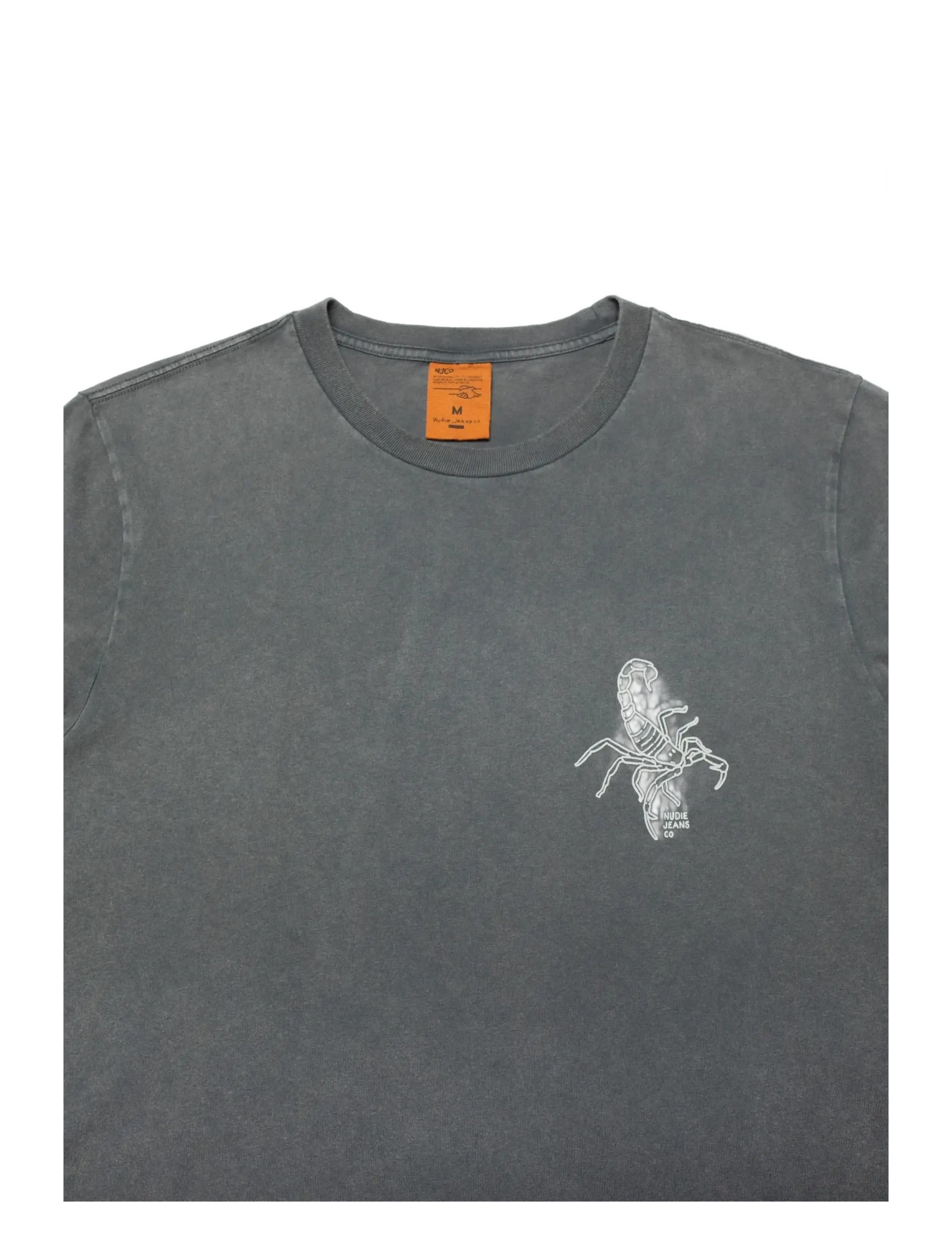 Nudie Jeans - Roy Sand Tracks T-Shirt Antracite - t-shirts à manches courtes - antracite - 1
