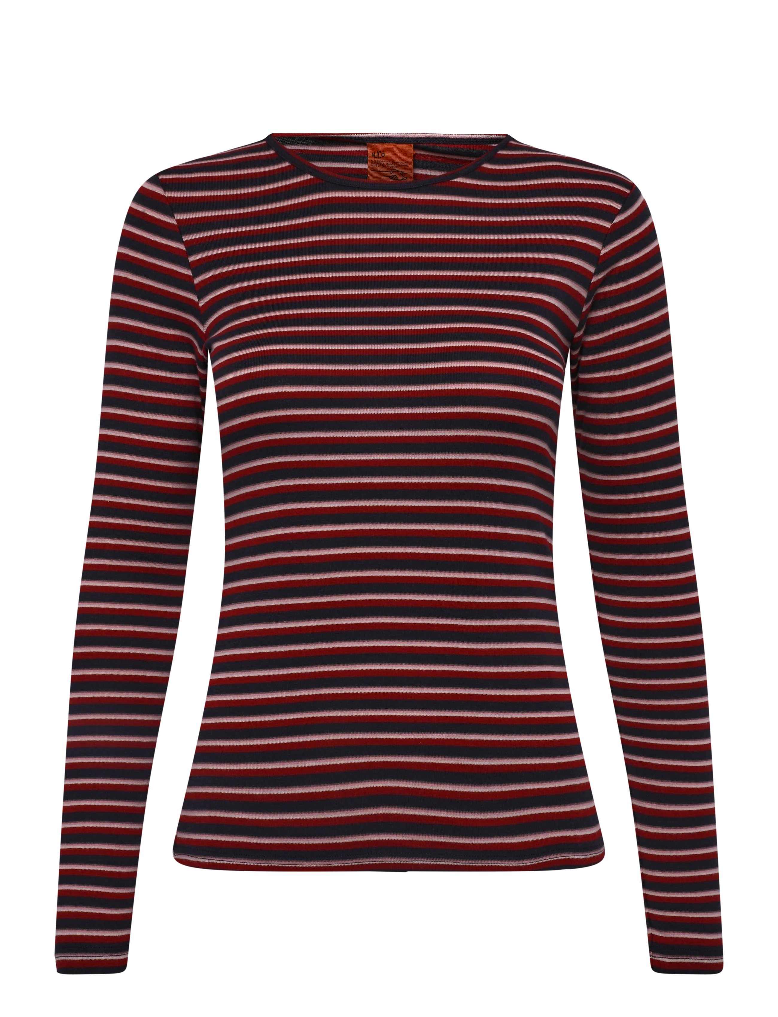 Nudie Jeans Jessy LS T-Shirt Striped Rib Multi - Moetrendid - MULTI / multi