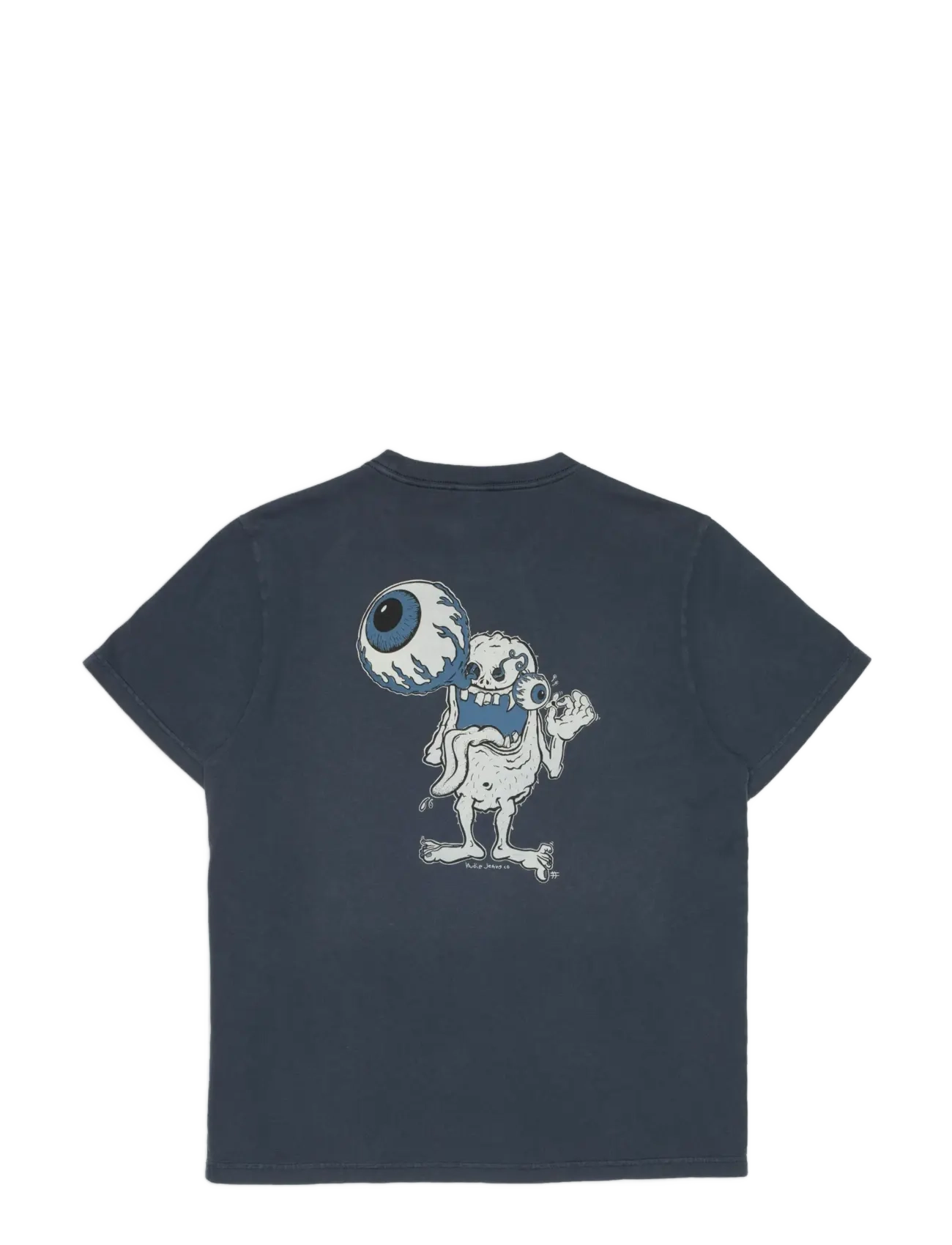 Nudie Jeans - Roy T-Shirt Freaky Dark Blue - dark blue - 1