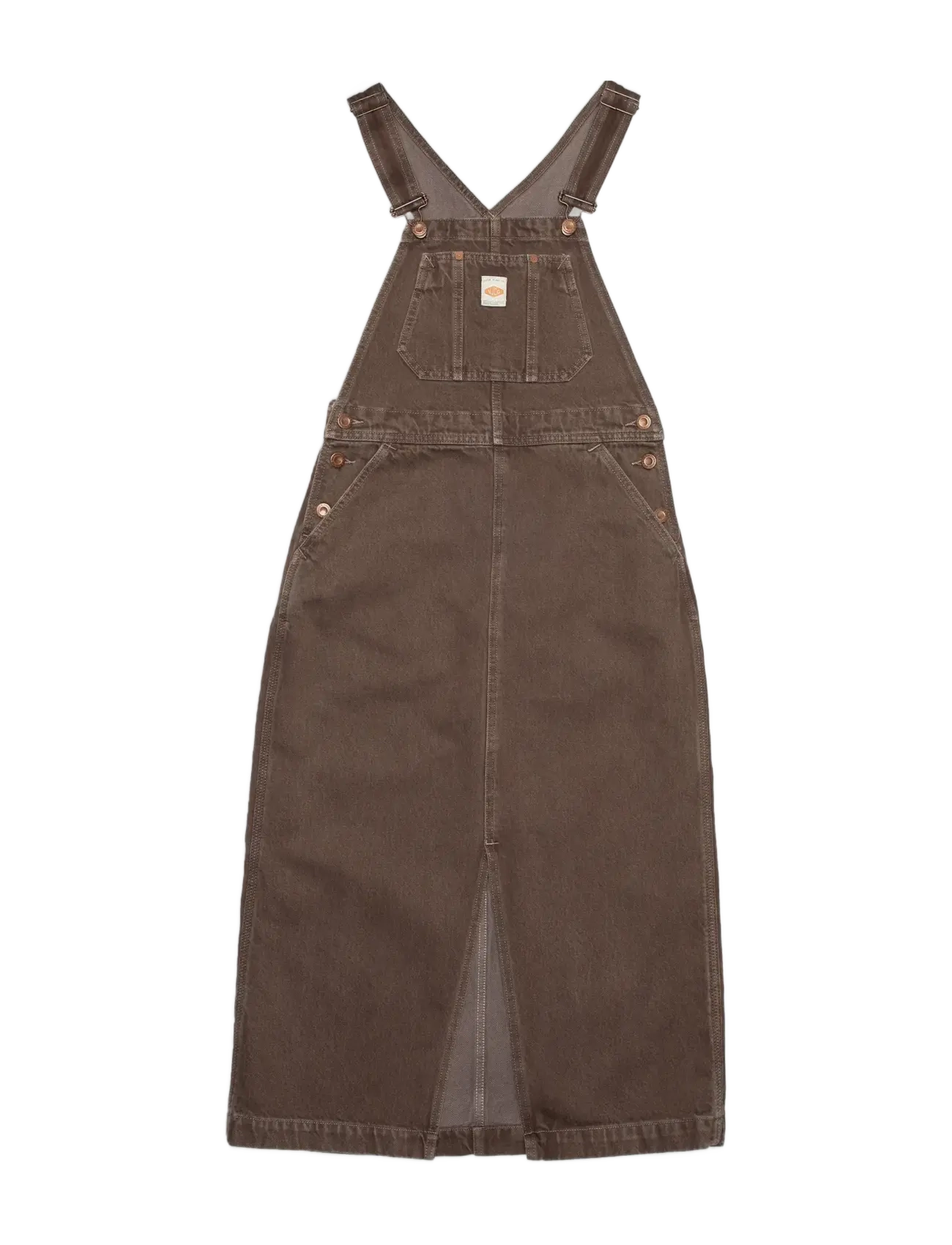 Inger Dungarees Dress Espresso Brown - BROWN