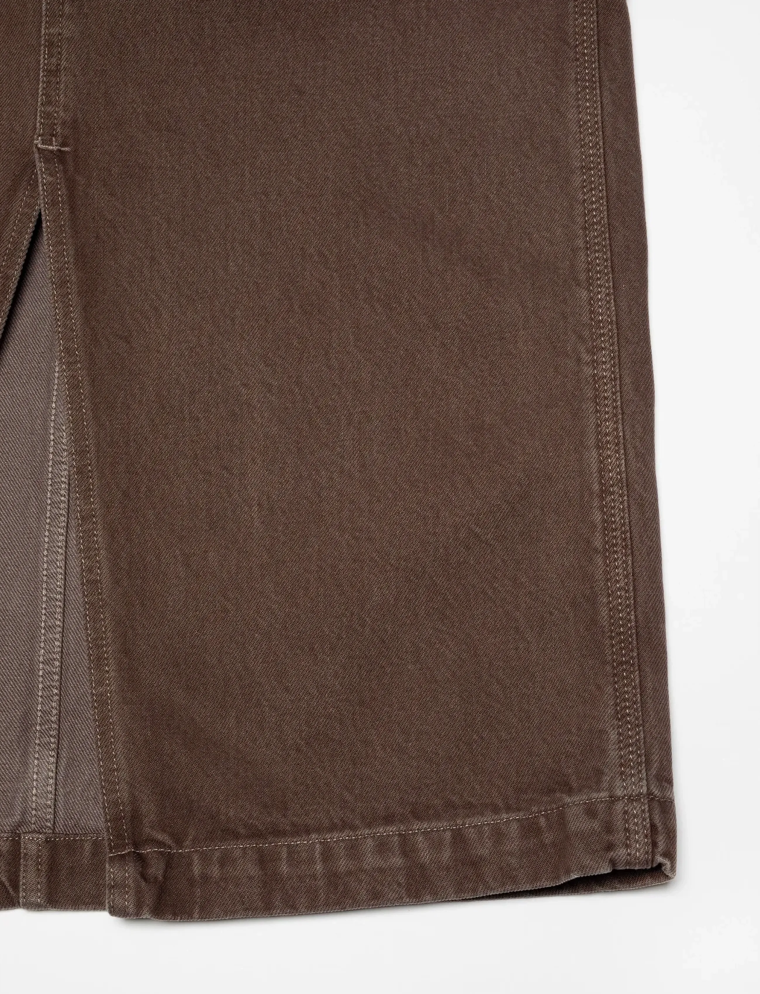 Nudie Jeans - Inger Dungarees Dress Espresso Brown - denimkjoler - brown - 5