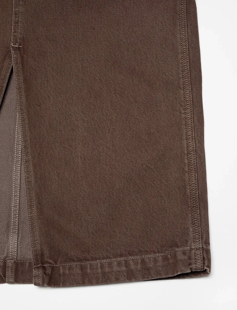Nudie Jeans - Inger Dungarees Dress Espresso Brown - denimkjoler - brown - 5