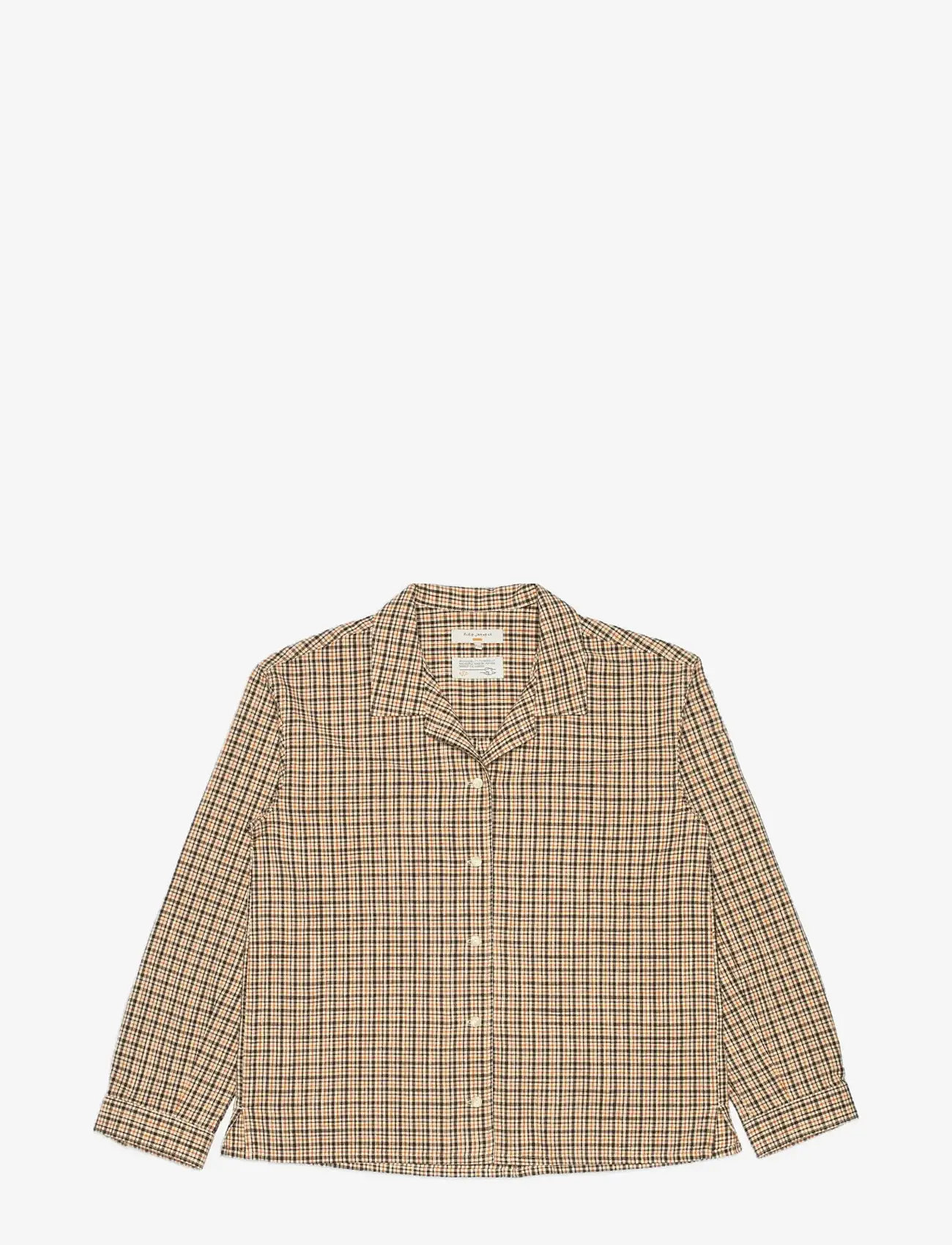 Nudie Jeans - Juni Checked Shirt - långärmade skjortor - brown - 1