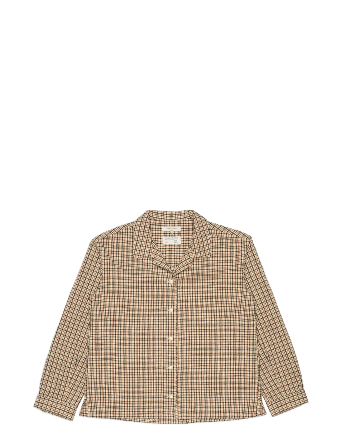 Nudie Jeans Juni Checked Shirt - Tøj - BROWN / beige