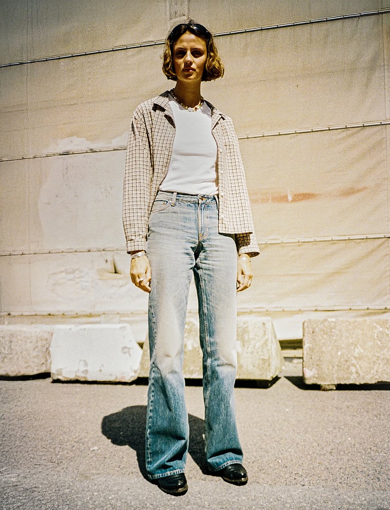 Nudie Jeans - Juni Checked Shirt - långärmade skjortor - brown - 0
