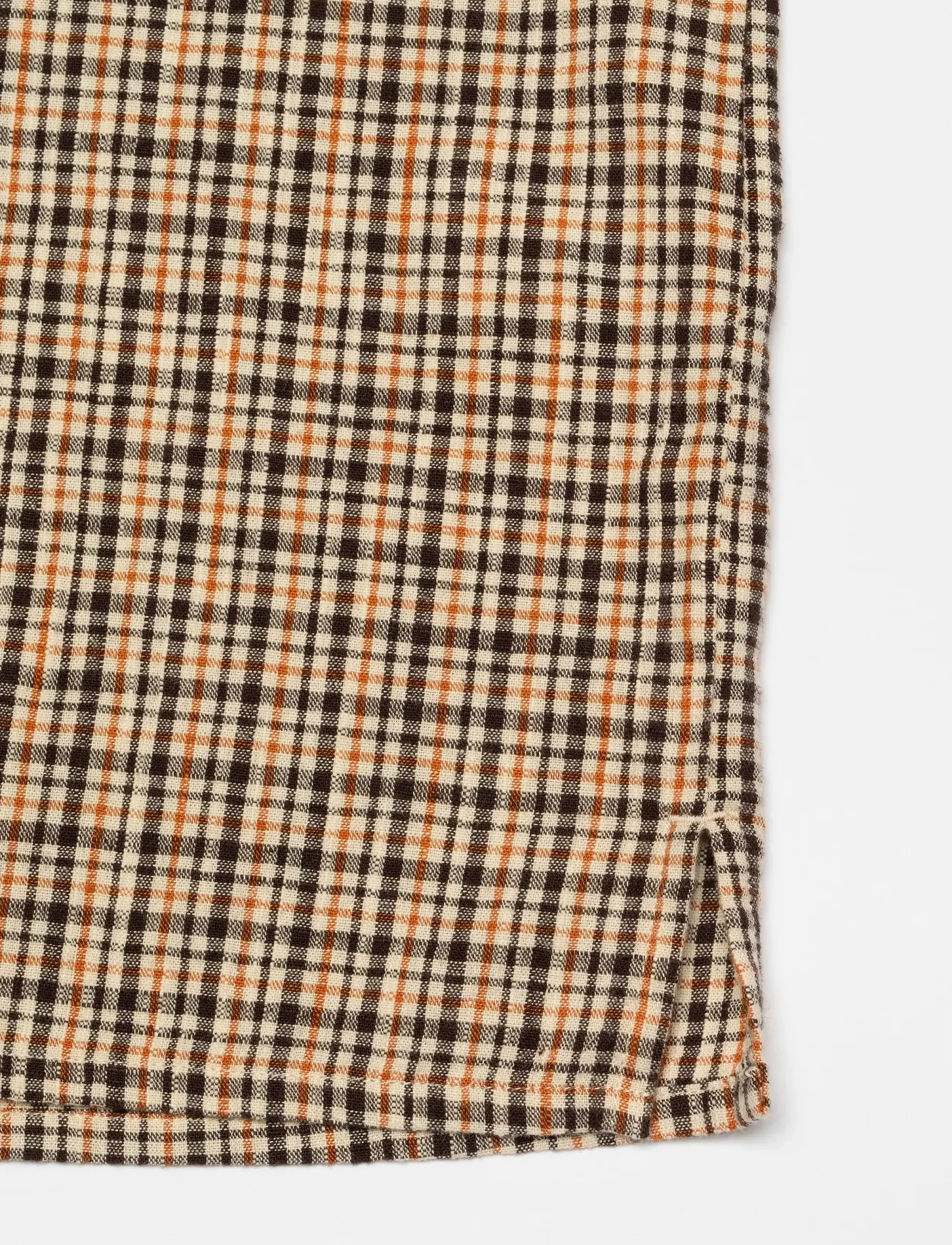Nudie Jeans - Juni Checked Shirt - långärmade skjortor - brown - 2