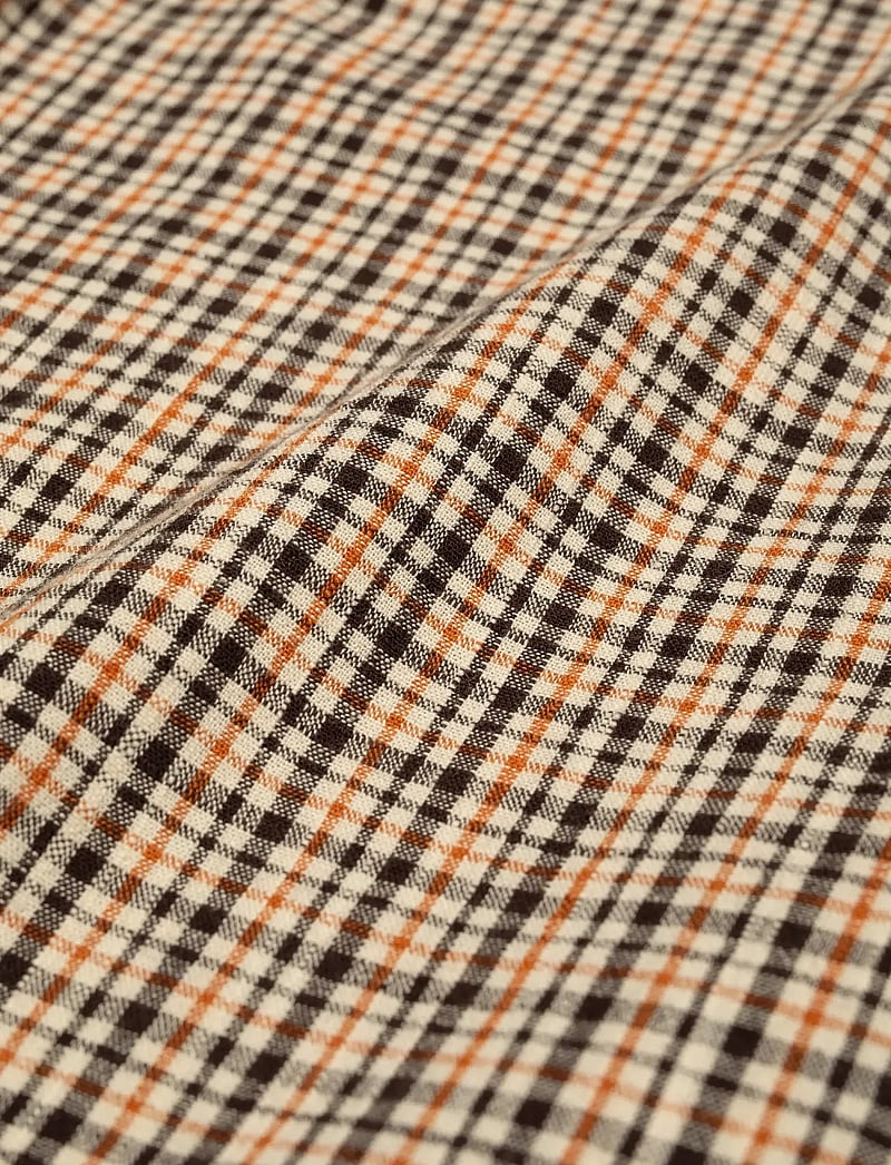 Nudie Jeans - Juni Checked Shirt - långärmade skjortor - brown - 5