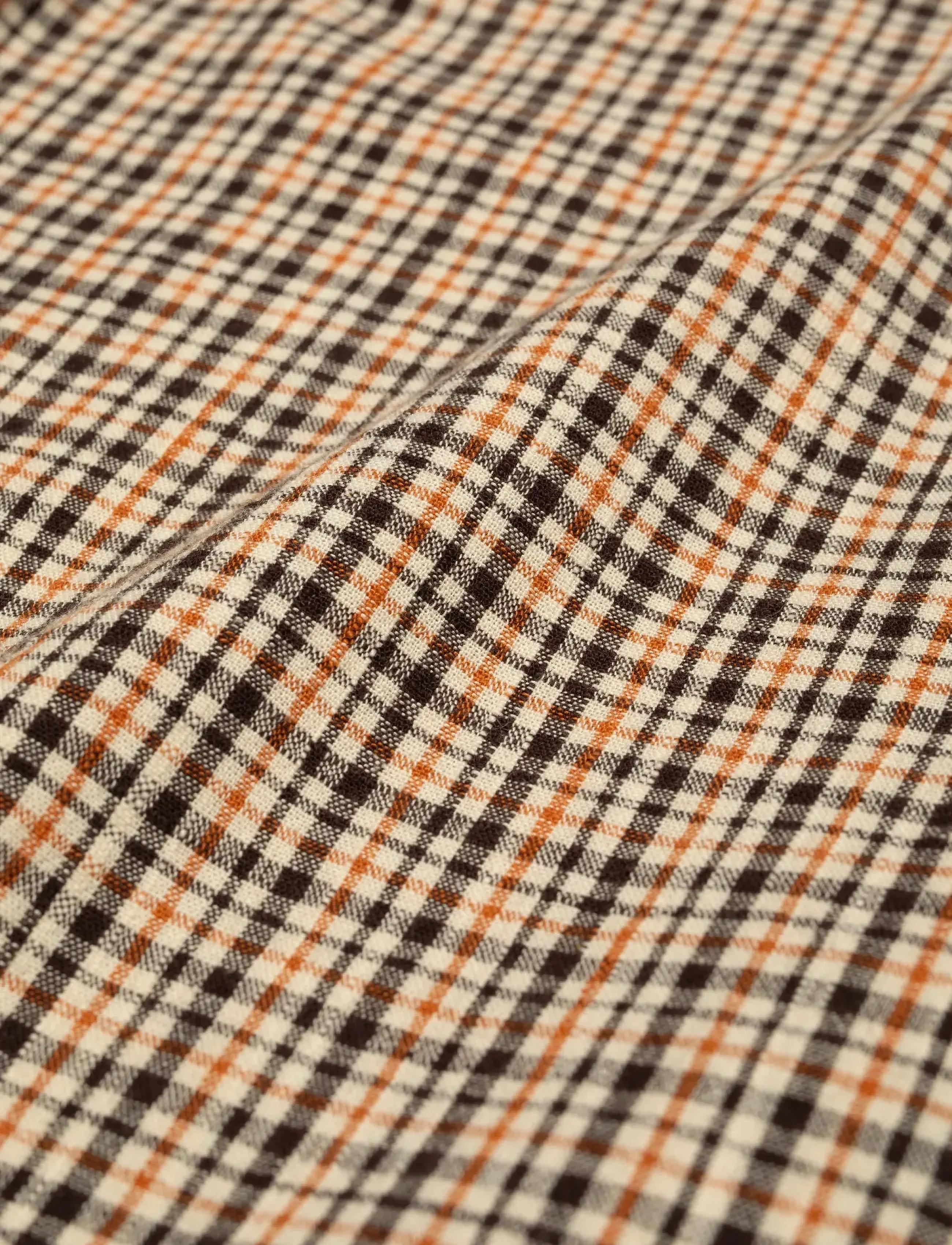 Nudie Jeans - Juni Checked Shirt - långärmade skjortor - brown - 5