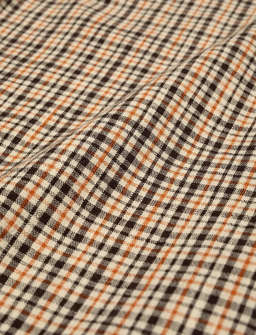 Nudie Jeans - Juni Checked Shirt - langärmlige hemden - brown - 5