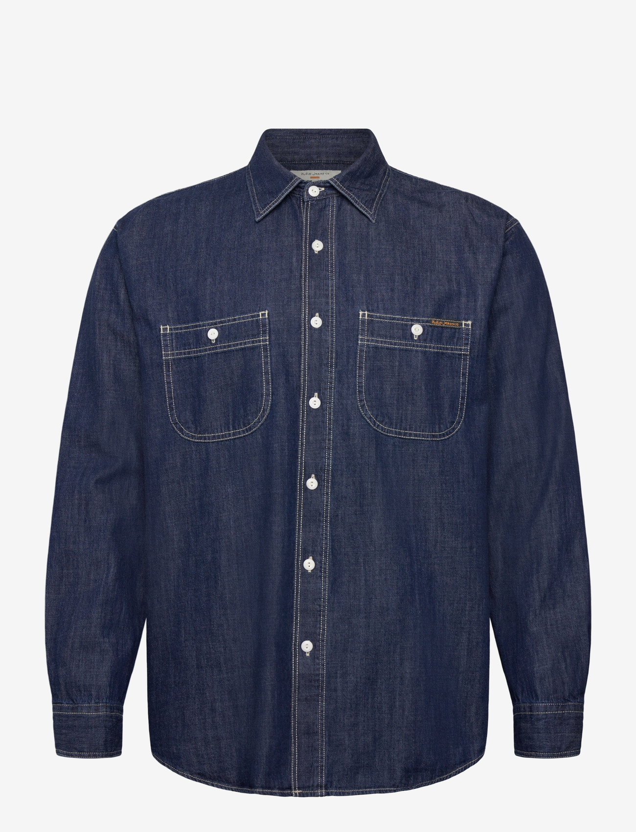 Nudie Jeans - Julian Denim Shirt Rinsed - basic skjortor - blue - 1