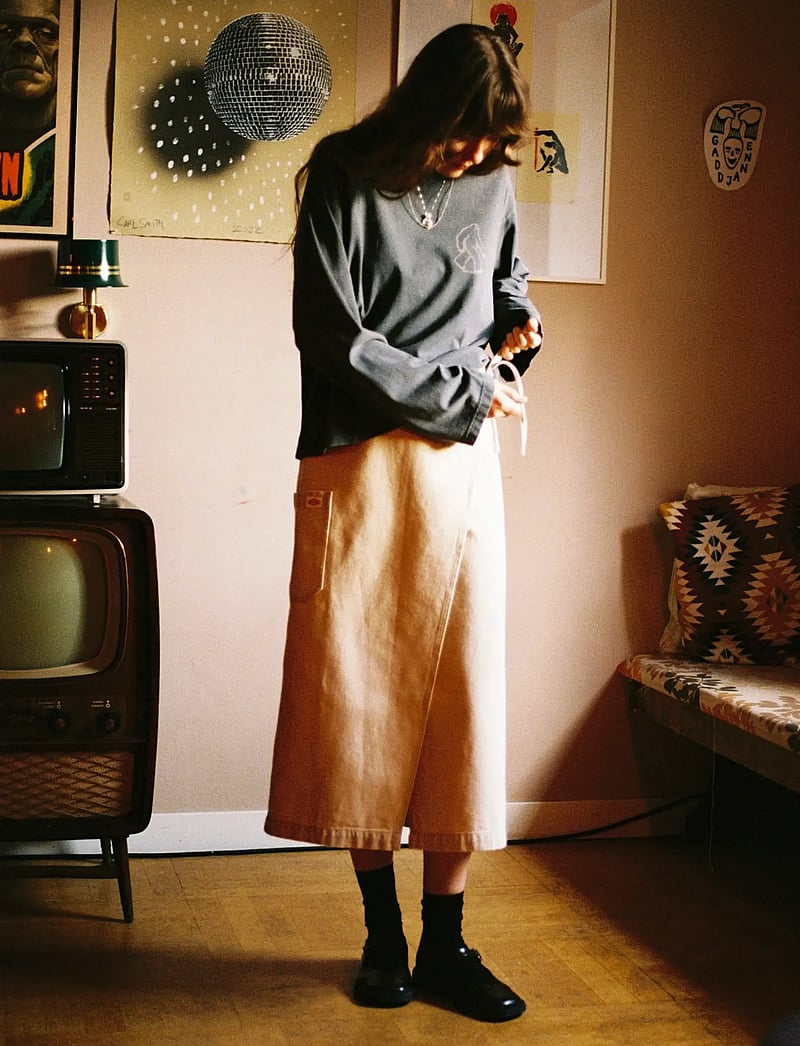 Nudie Jeans - Irma Skirt Denim - wickelröcke - pale yellow - 0