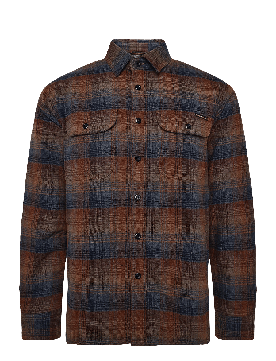Nudie Jeans - Glenn Padded Shirt Check Multi - flanellskjortor - multi - 0