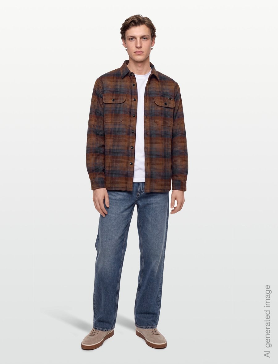 Nudie Jeans - Glenn Padded Shirt Check Multi - flanell-hemden - multi - 0
