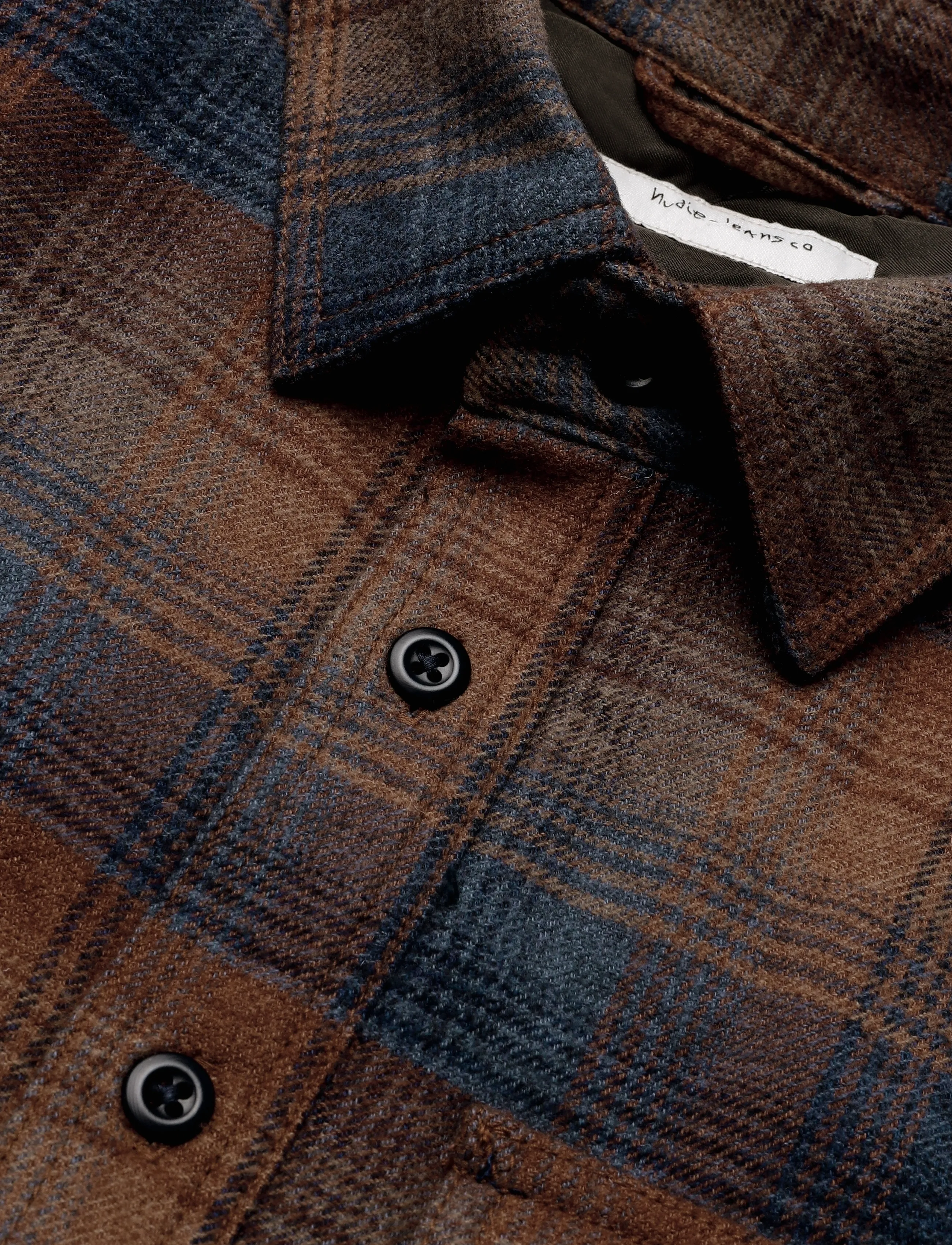 Nudie Jeans - Glenn Padded Shirt Check Multi - flanellskjortor - multi - 2