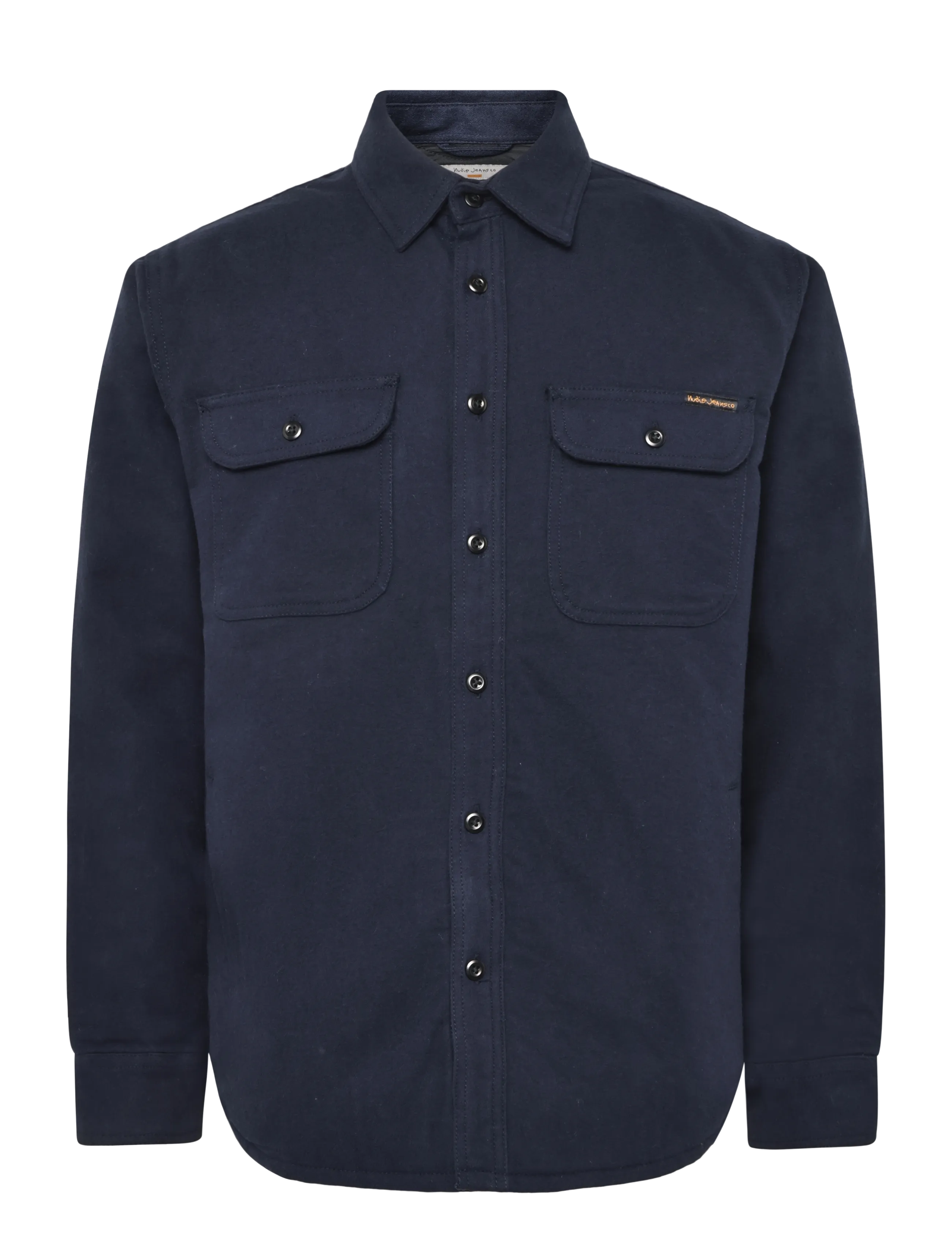 Nudie Jeans Glenn Padded Shirt Flannel Blueberry - Nudie Jeans - BLUEBERRY / navy