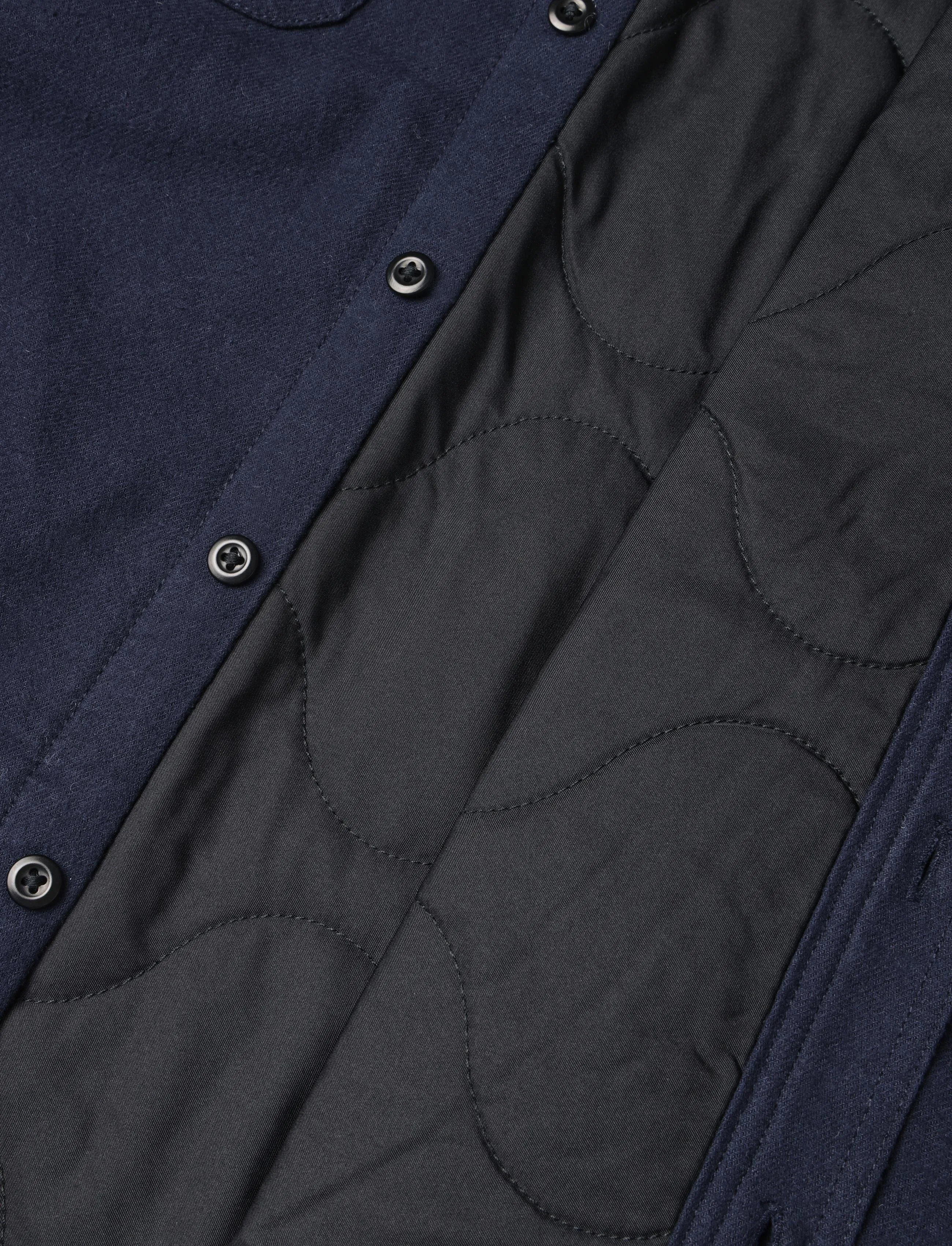 Nudie Jeans - Glenn Padded Shirt Flannel Blueberry - basic-hemden - blueberry - 3