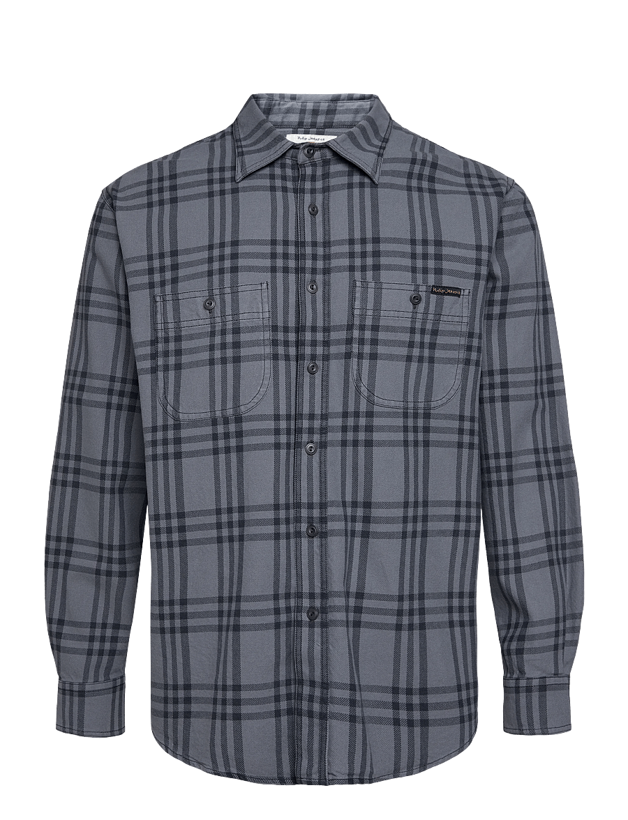 Nudie Jeans - Julian Shirt Grey Check Multi - multi - 0