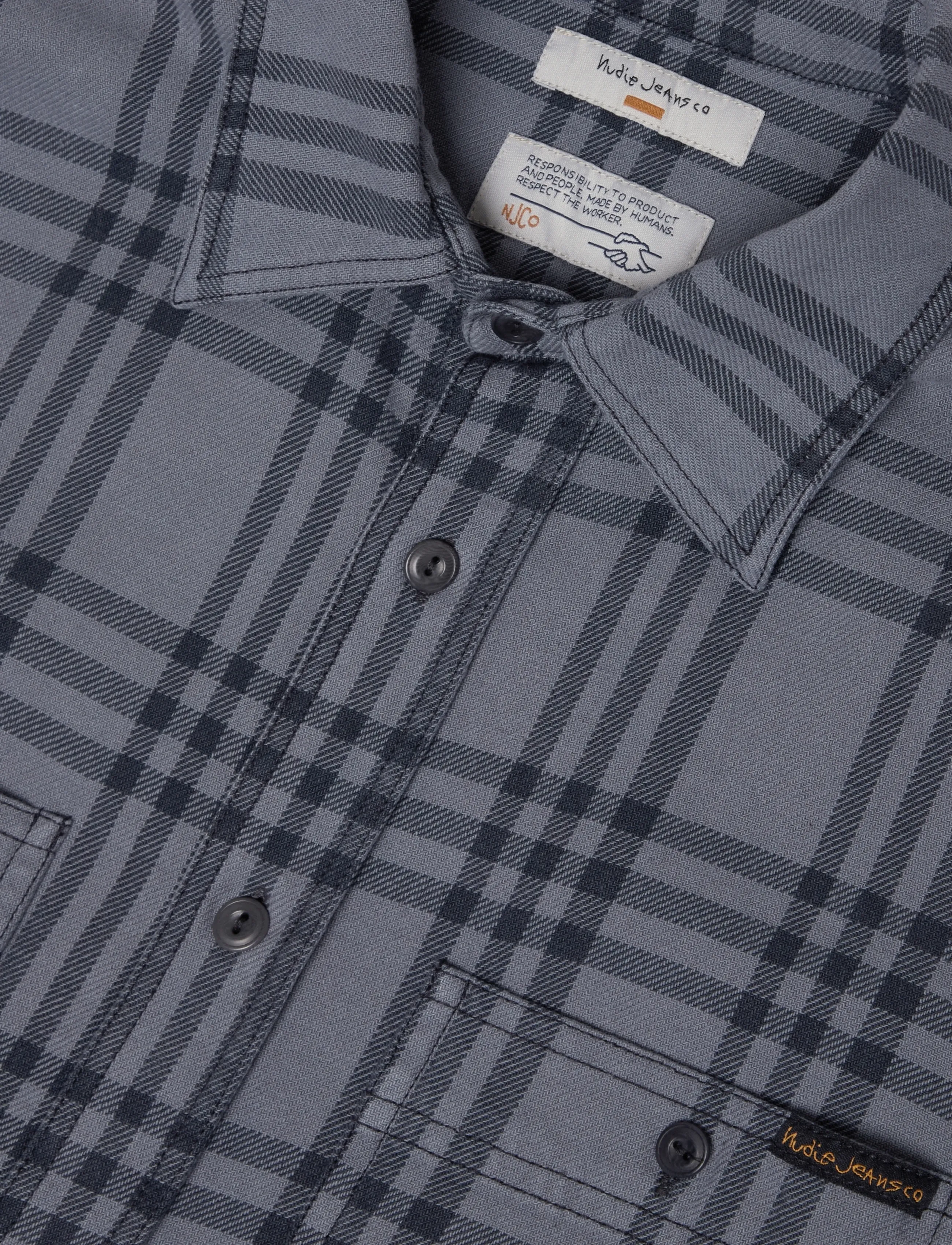 Nudie Jeans - Julian Shirt Grey Check Multi - multi - 2