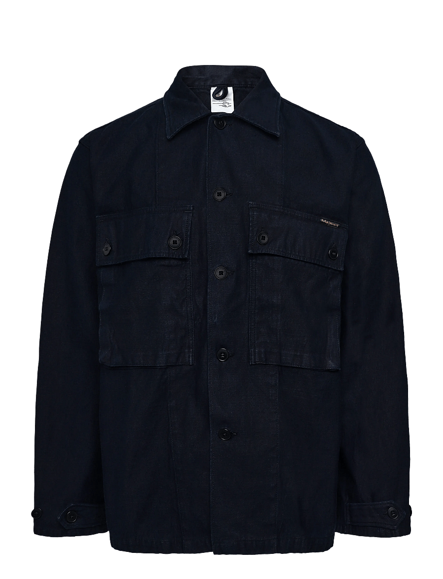 Nudie Jeans - Nino Shirt Back Sateen Indigo - indigo - 1