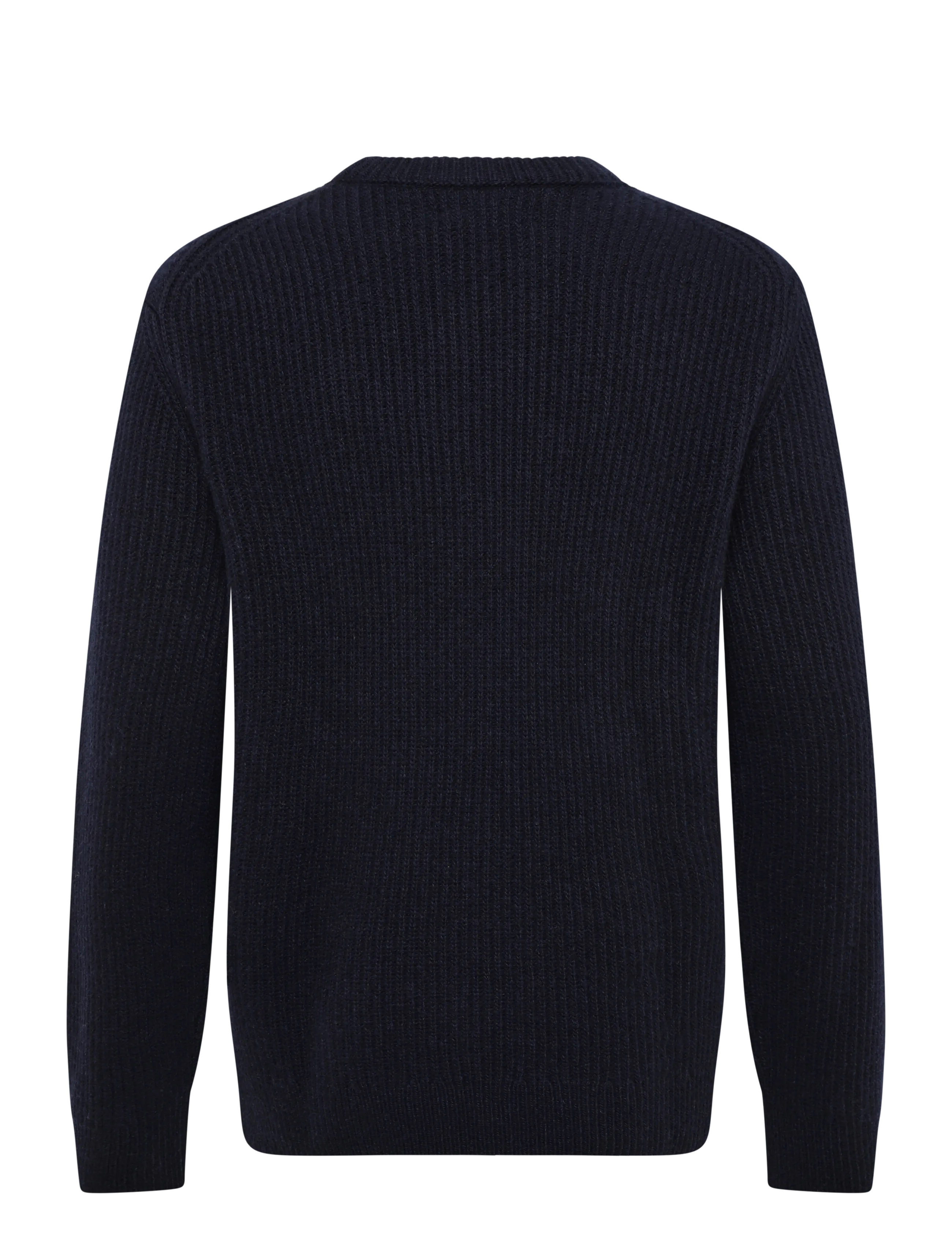 Nudie Jeans - August Rib Wool Sweater Navy - navy - 1