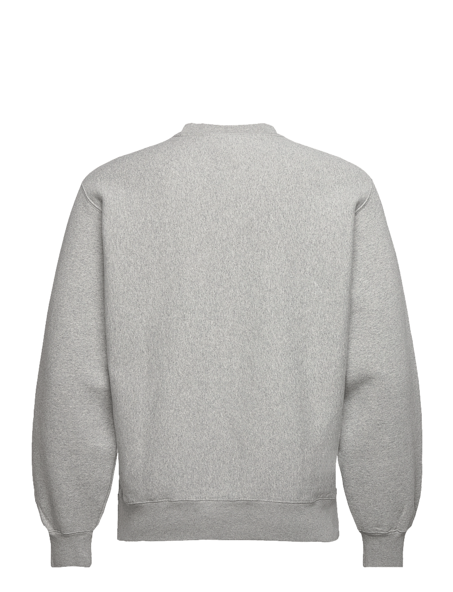 Nudie Jeans - Hasse Crew Neck Greymelange - shoppa efter stil - greymelange - 1