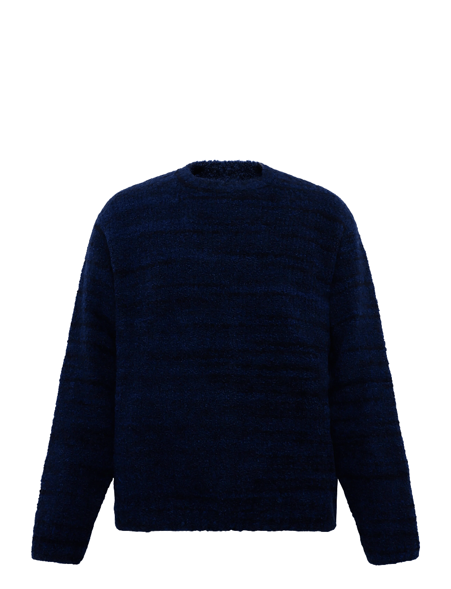 Nudie Jeans - Gurra Boucle Sweater Multi - pyöreäaukkoiset - multi - 1