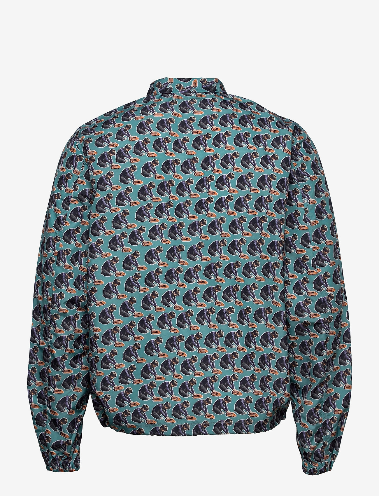 Nudie Jeans - Josef Coach Jkt Logo Boy - efterårsjakker - turquoise - 1