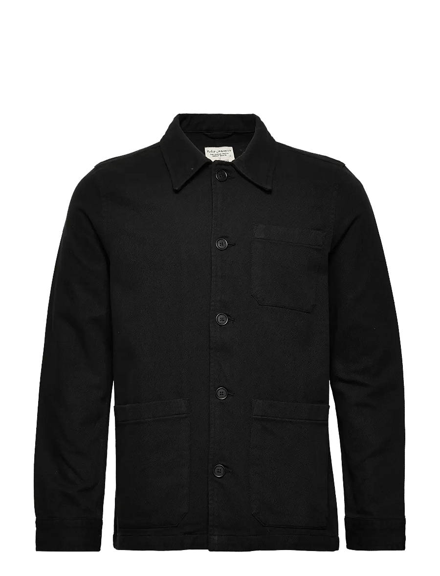 Nudie Jeans - Barney Worker Jacket Olive - päällyspaidat - black - 1