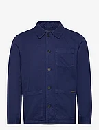 Barney Worker Jacket - MID BLUE