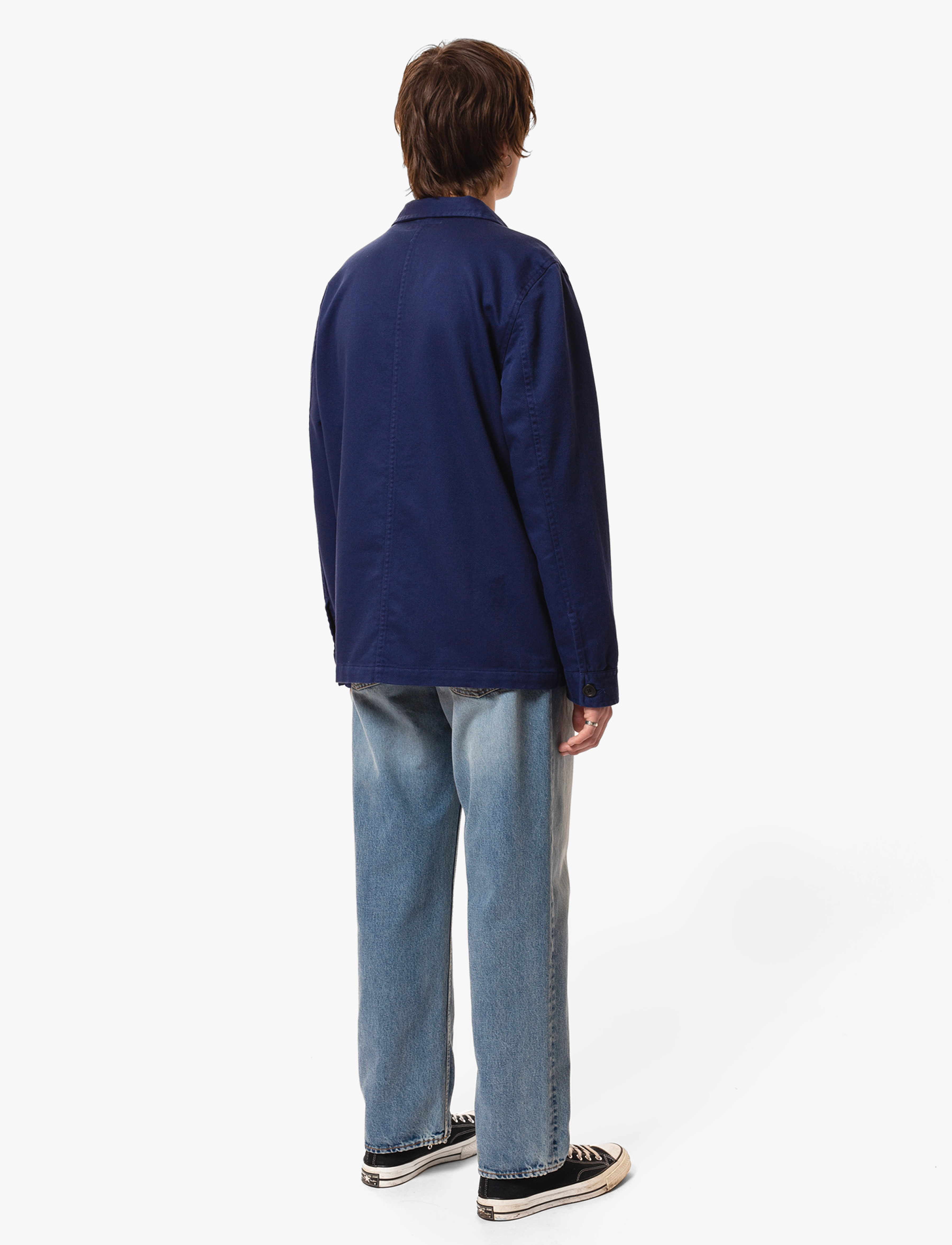 Nudie Jeans - Barney Worker Jacket  Olive - feriefavoritter - mid blue - 3