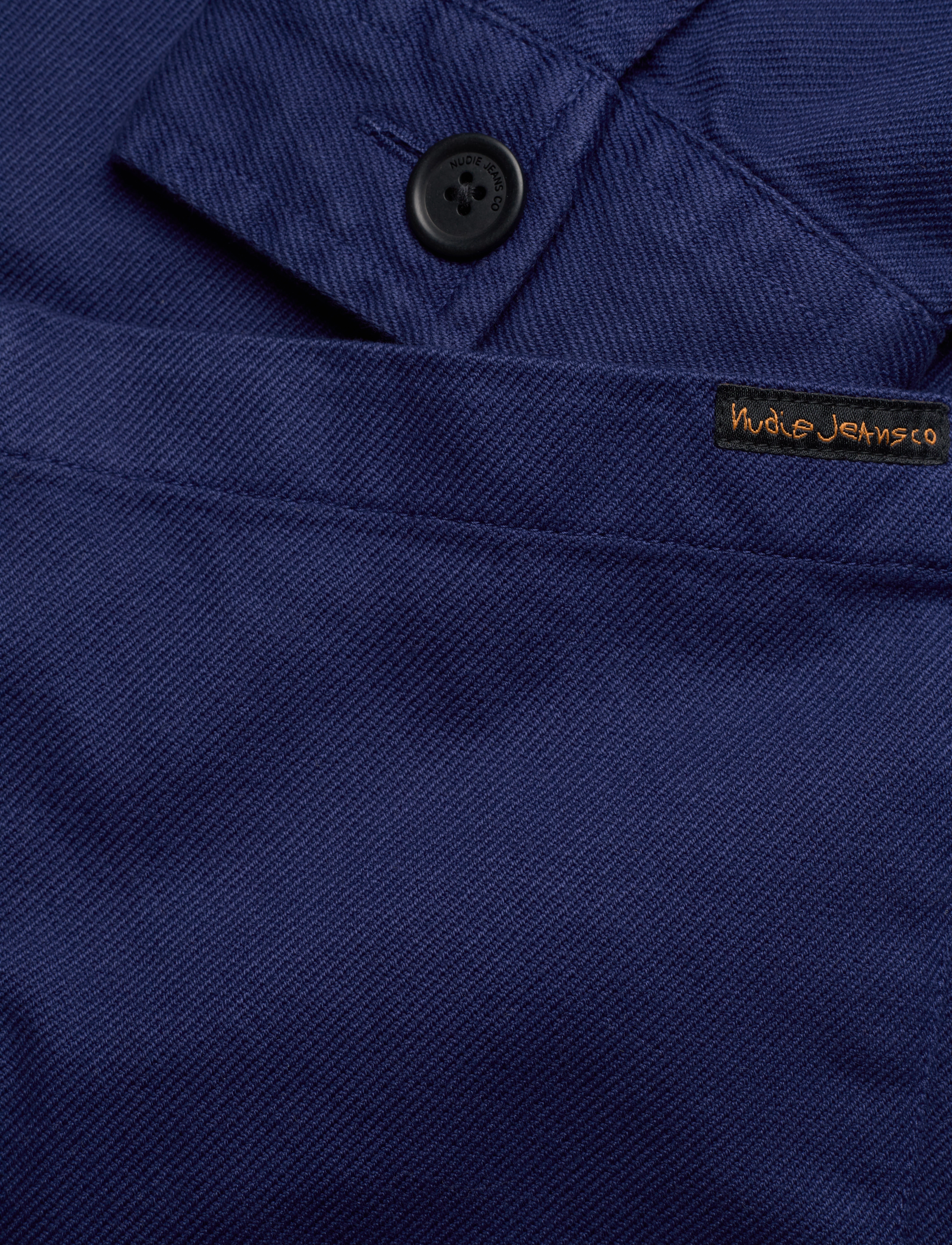 Nudie Jeans - Barney Worker Jacket  Olive - feriefavoritter - mid blue - 5
