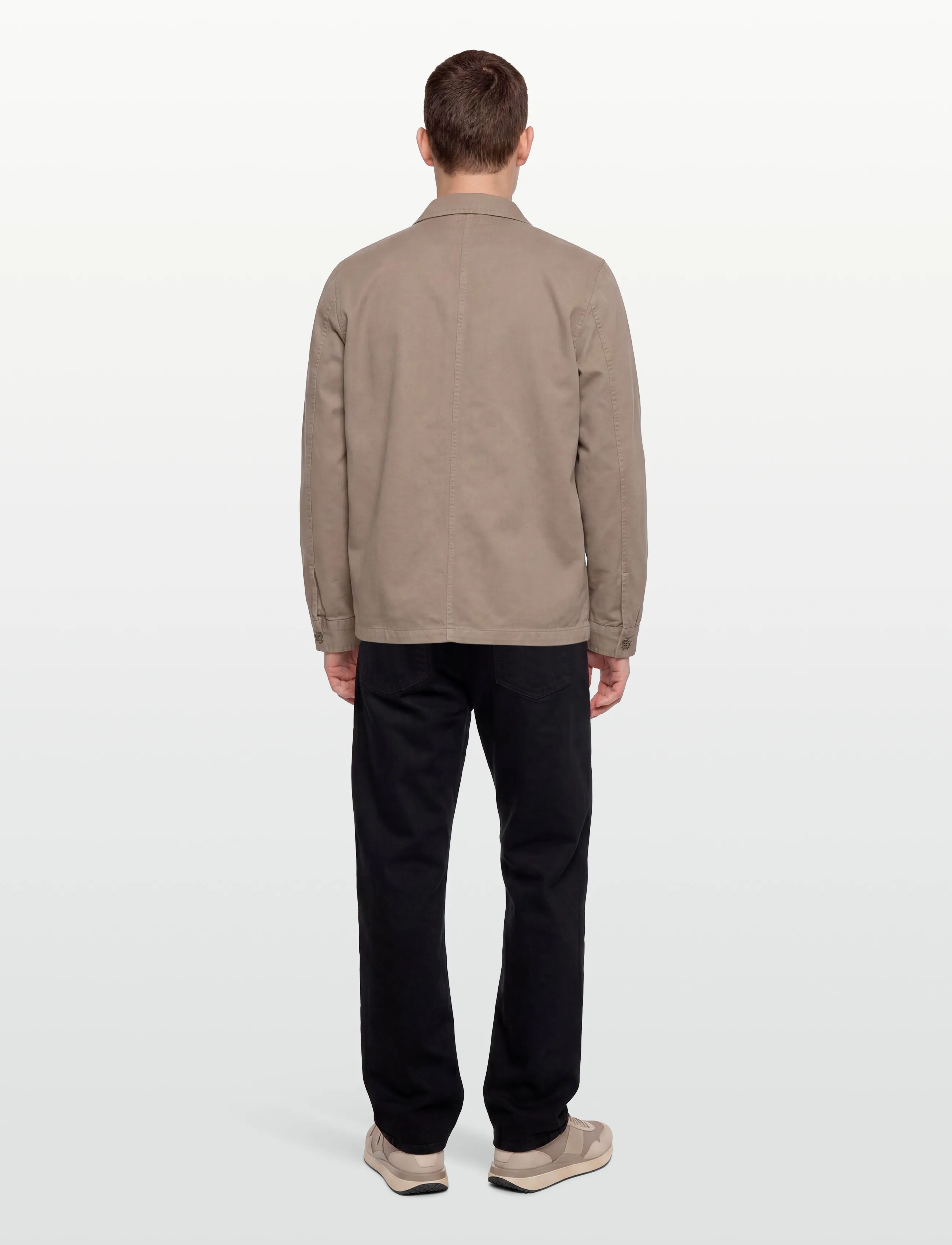 Nudie Jeans - Barney Worker Jacket  Olive - Überhemden - mud - 4