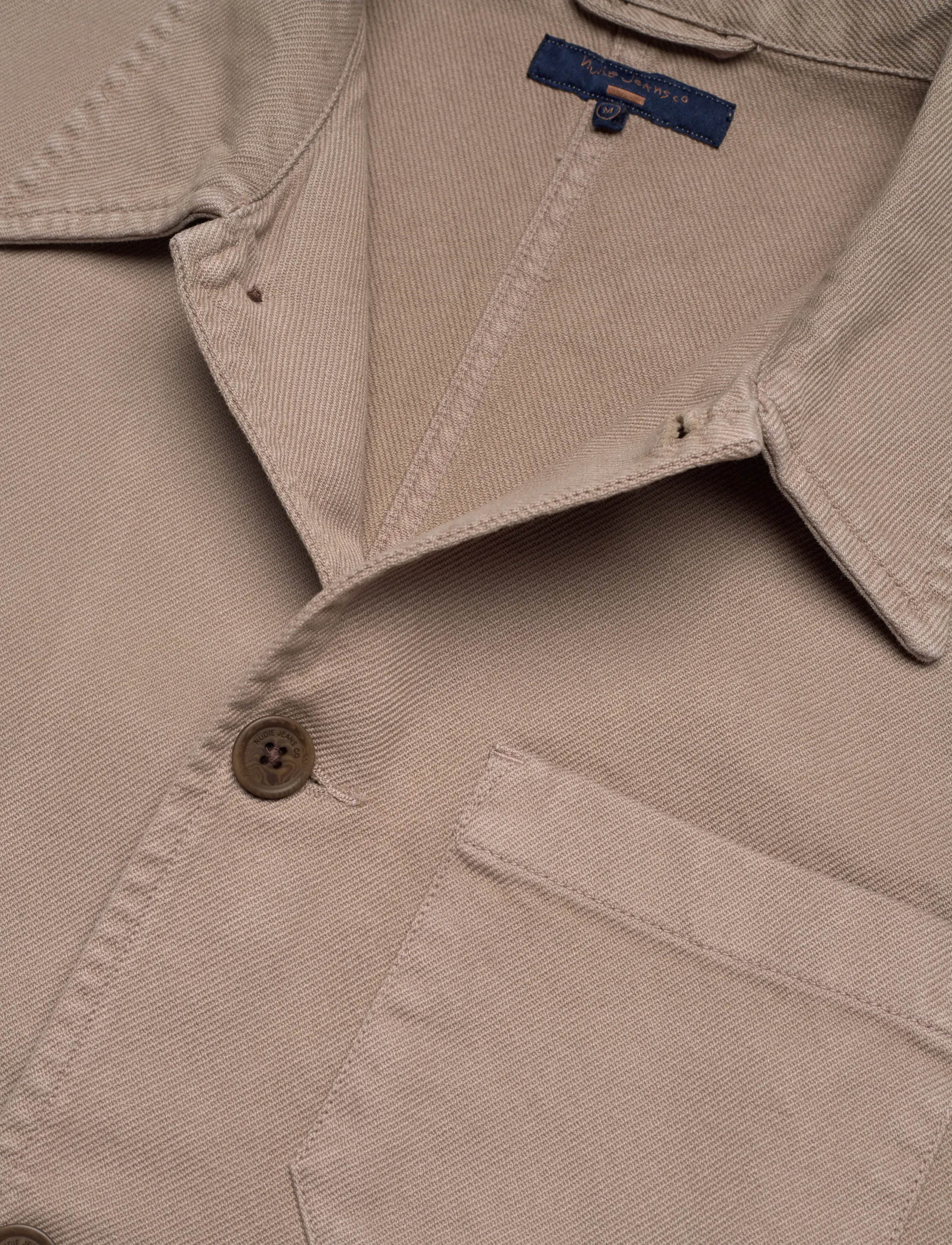Nudie Jeans - Barney Worker Jacket  Olive - overshirts - mud - 2