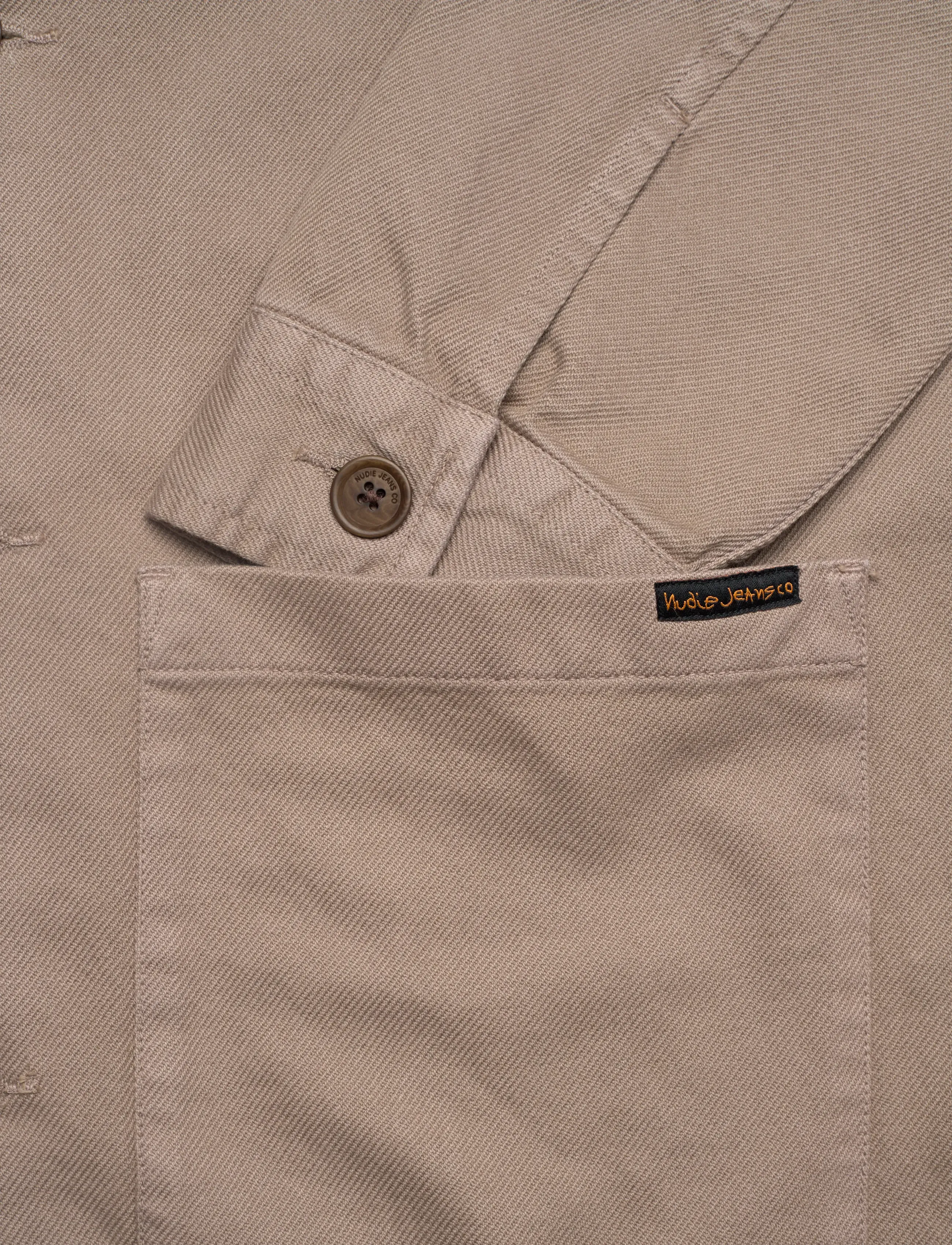 Nudie Jeans - Barney Worker Jacket  Olive - overshirts - mud - 3