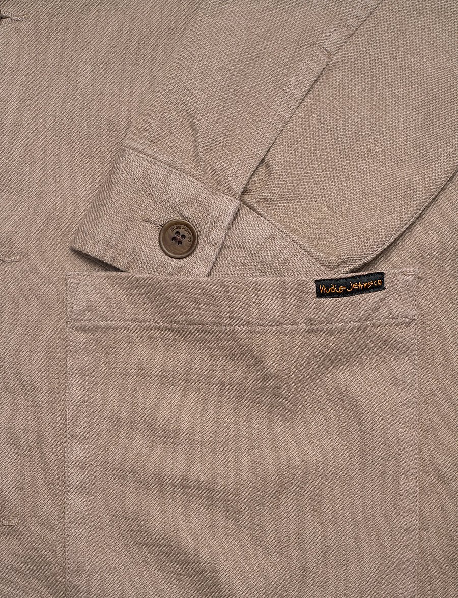 Nudie Jeans - Barney Worker Jacket Black - urlaubsfavoriten - mud - 3