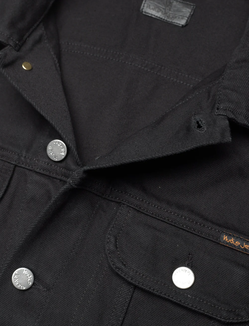 Nudie Jeans - Danny Rinsed Denim Jacket - voodrita teksajakid - black - 4
