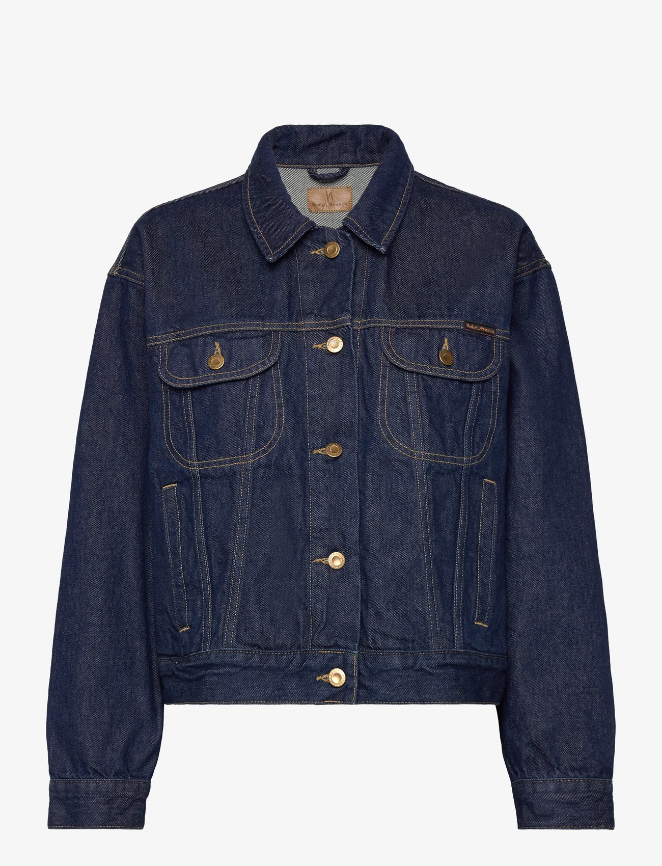 Nudie Jeans - Berit Denim Jacket Classic Blue - jeansjackor - blue - 0