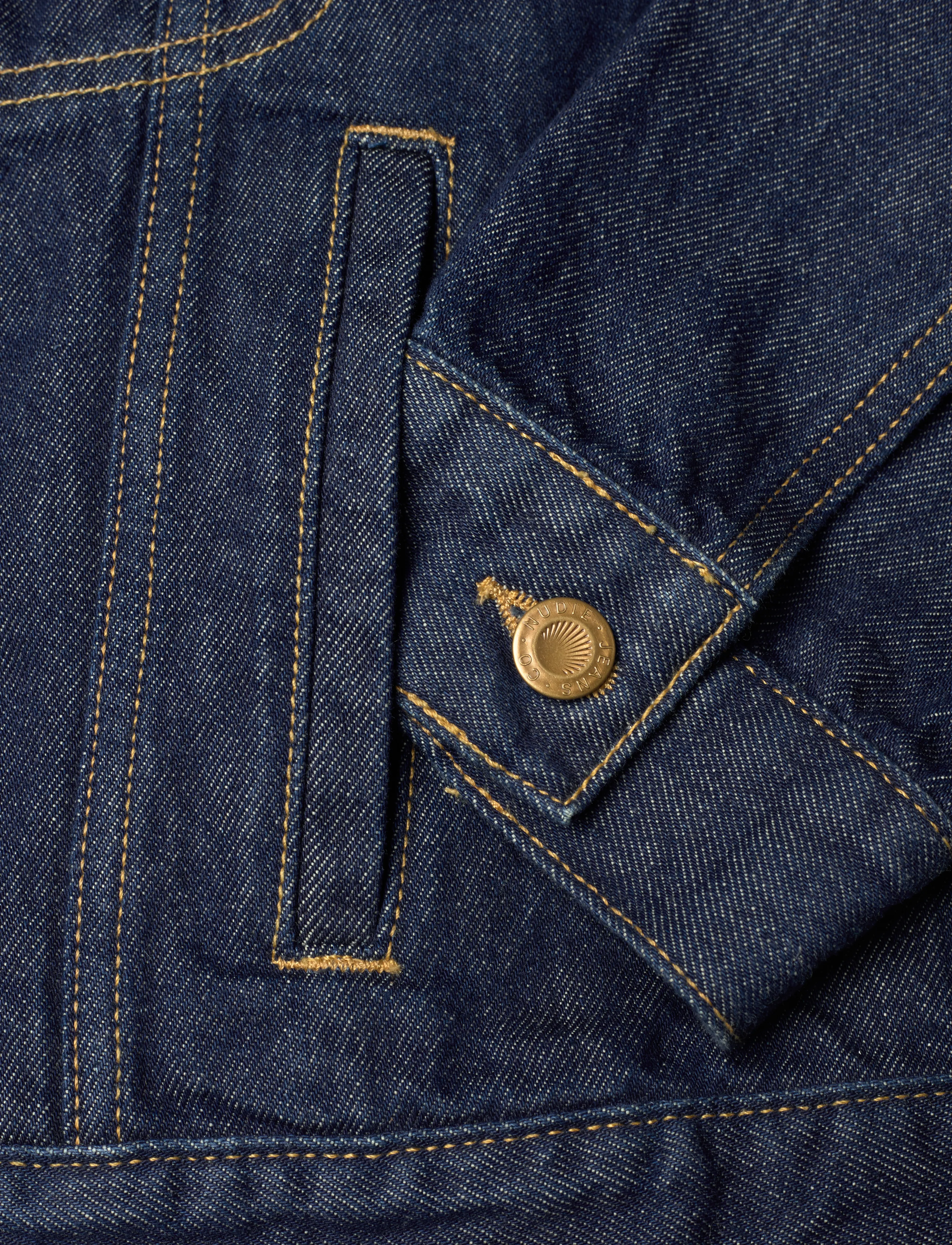 Nudie Jeans - Berit Denim Jacket Classic Blue - frühlingsjacken - blue - 5