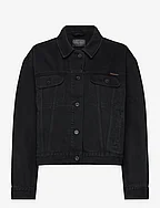 Berit Denim Jacket Asphalt Black - BLACK