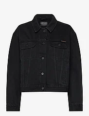 Nudie Jeans - Berit Denim Jacket Asphalt Black - denimjakker - black - 0