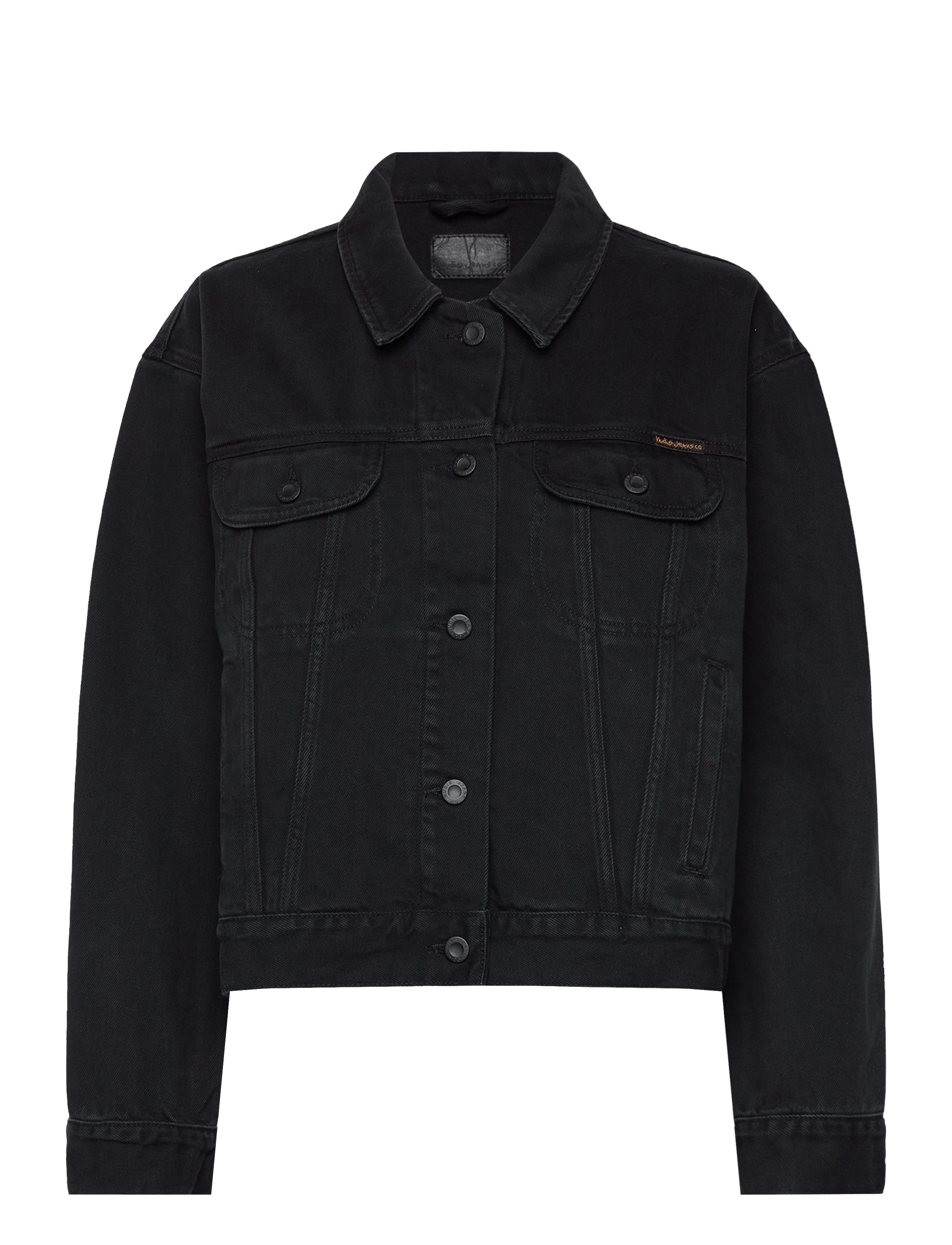 Nudie Jeans Berit Denim Jacket Asphalt Black - Nudie Jeans - BLACK / black