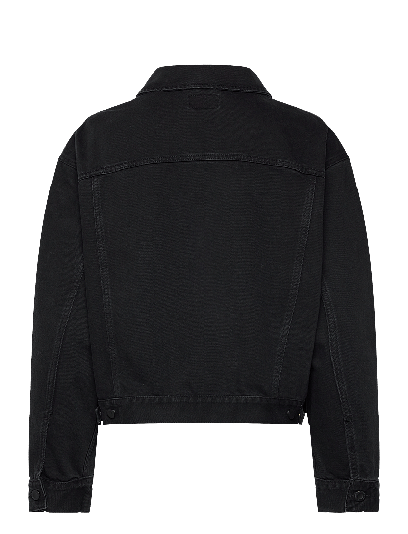 Nudie Jeans - Berit Denim Jacket Asphalt Black - denim jackets - black - 2