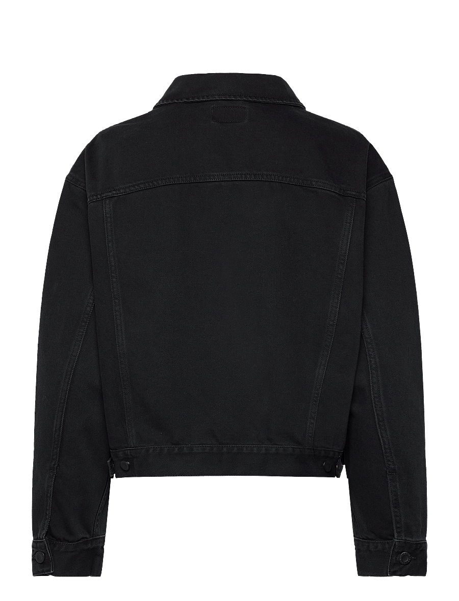 Nudie Jeans - Berit Denim Jacket Asphalt Black - vårjackor - black - 2