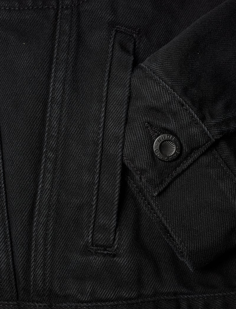 Nudie Jeans - Berit Denim Jacket Asphalt Black - denim jackets - black - 5