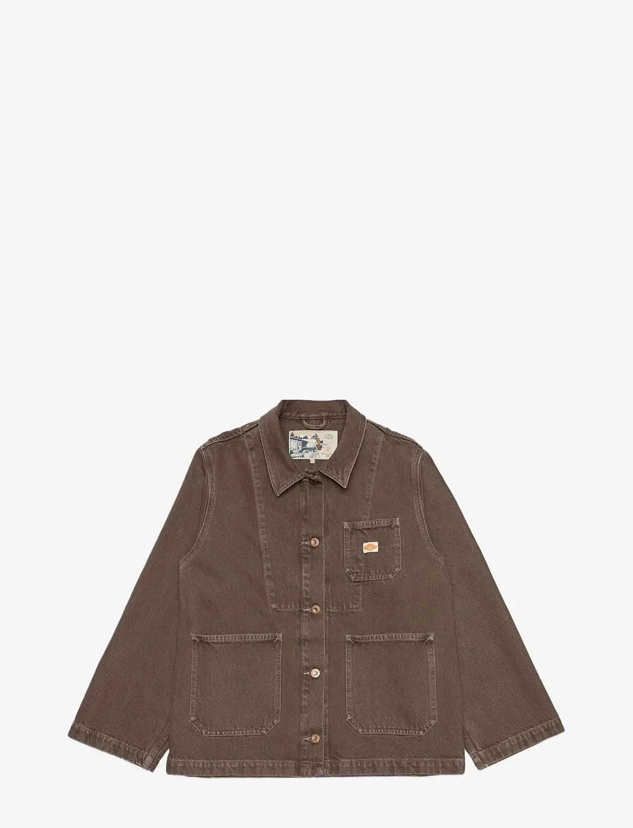 Nudie Jeans - Ada Workwear Jacket Espresso Brown - jeansjackor - brown - 1