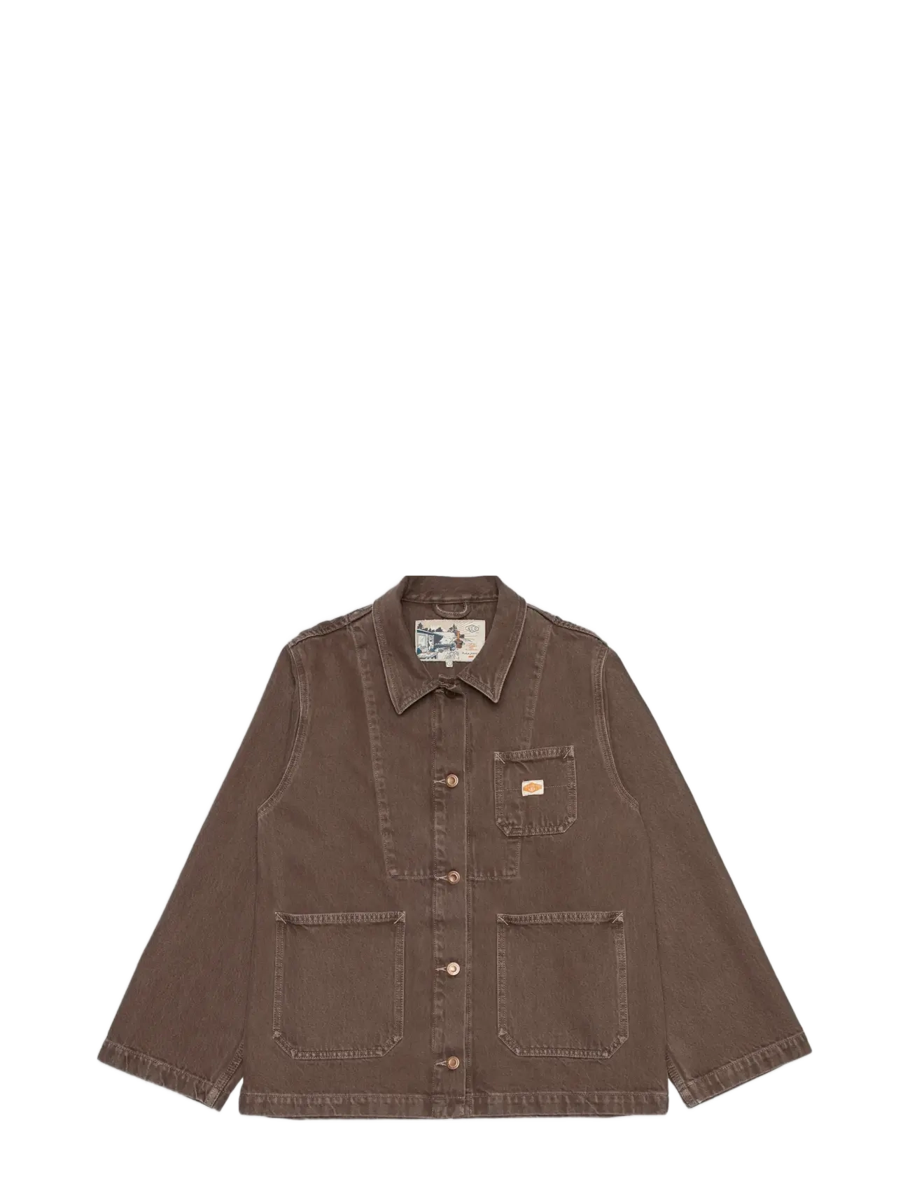 Nudie Jeans Ada Workwear Jacket Espresso Brown - Nudie Jeans - BROWN / brown