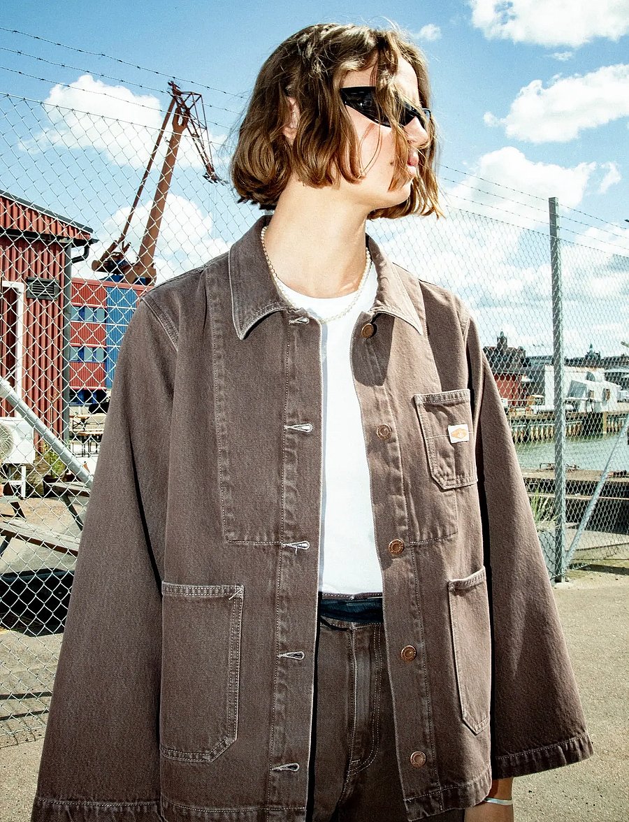 Nudie Jeans - Ada Workwear Jacket Espresso Brown - brown - 0